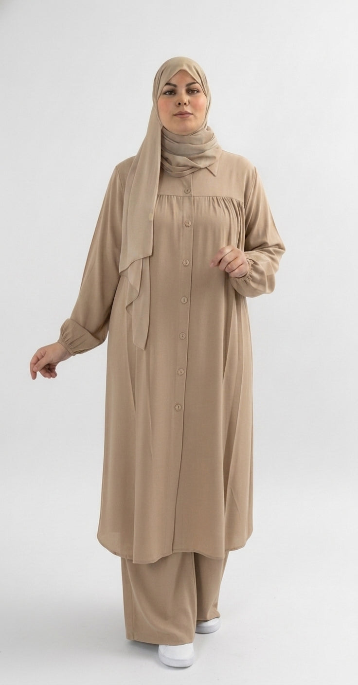 Ensemble Olive Émeraude Chic.