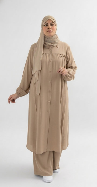 Ensemble Olive Émeraude Chic.